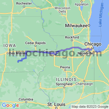 Travel from Lovilia to Midway airport Limousine service to Midway airport (MDW)