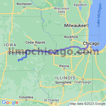 Travel from Lovilia to O'Hare airport Limousine service to O'Hare airport (ORD)