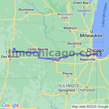 Travel from Mc Callsburg to Chicago Loop Limousine service to Chicago Loop