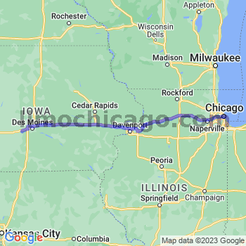 Travel from Van Meter to Chicago Loop Limousine service to Chicago Loop