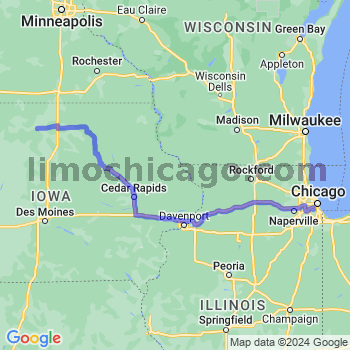 Travel from Britt to Midway airport Limousine service to Midway airport (MDW)