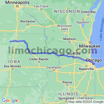 Travel from Britt to Chicago Loop Limousine service to Chicago Loop