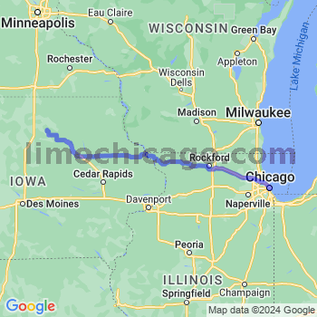 Travel from Dougherty to Chicago Loop Limousine service to Chicago Loop