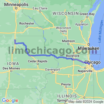 Travel from Hanlontown to O'Hare airport Limousine service to O'Hare airport (ORD)