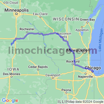 Travel from Leland to Chicago Loop Limousine service to Chicago Loop