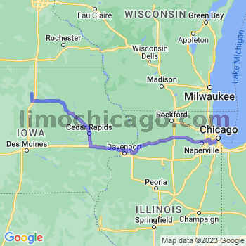 Travel from Meservey to Midway airport Limousine service to Midway airport (MDW)
