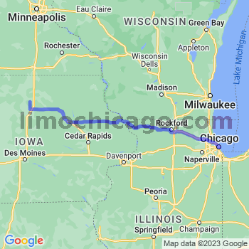 Travel from Meservey to Chicago Loop Limousine service to Chicago Loop