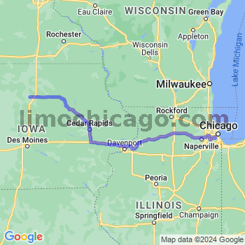 Travel from Rowan to Midway airport Limousine service to Midway airport (MDW)