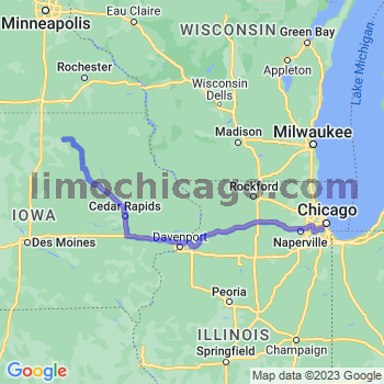 Travel from Rudd to Midway airport Limousine service to Midway airport (MDW)