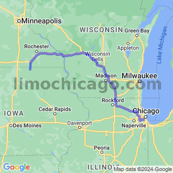 Travel from Stacyville to Midway airport Limousine service to Midway airport (MDW)