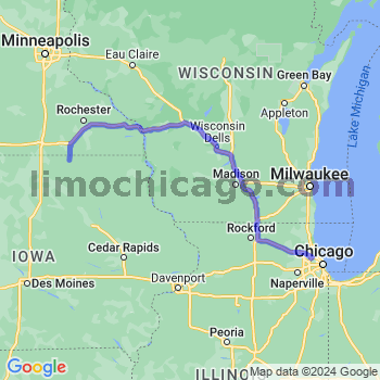 Travel from Stacyville to O'Hare airport Limousine service to O'Hare airport (ORD)