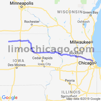 Travel from Algona to O'Hare airport Limousine service to O'Hare airport (ORD)