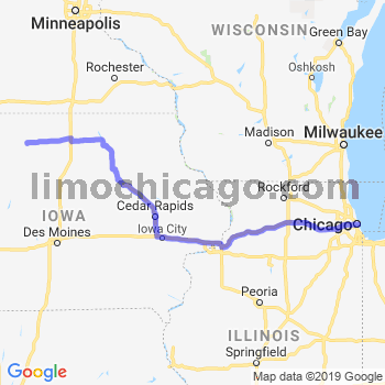 Travel from Algona to Chicago Loop Limousine service to Chicago Loop