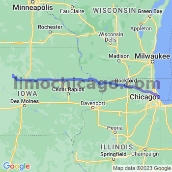 Travel from Badger to Chicago Loop Limousine service to Chicago Loop