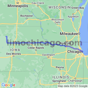 Travel from Bode to Chicago Loop Limousine service to Chicago Loop