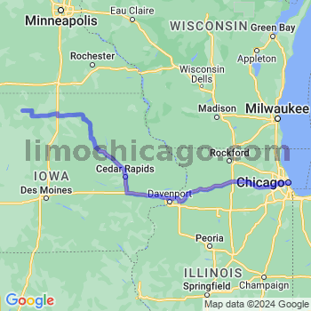 Travel from Burt to Chicago Loop Limousine service to Chicago Loop