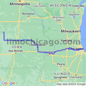 Travel from Curlew to Chicago Loop Limousine service to Chicago Loop