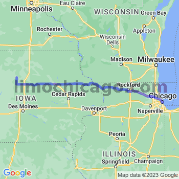 Travel from Eagle Grove to Chicago Loop Limousine service to Chicago Loop