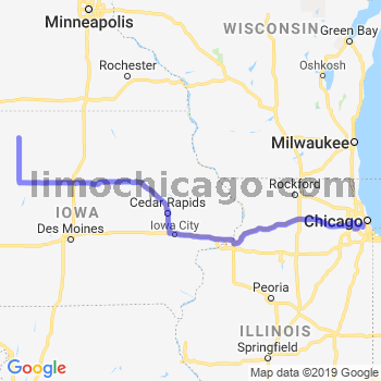 Travel from Emmetsburg to Midway airport Limousine service to Midway airport (MDW)