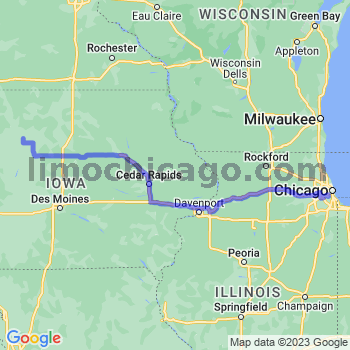 Travel from Gilmore City to Midway airport Limousine service to Midway airport (MDW)