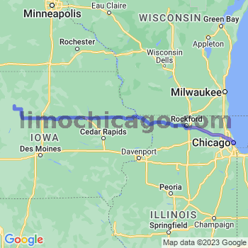Travel from Gilmore City to Chicago Loop Limousine service to Chicago Loop