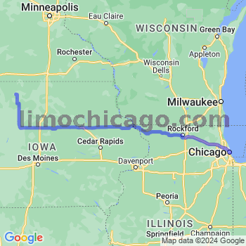 Travel from Lone Rock to Chicago Loop Limousine service to Chicago Loop