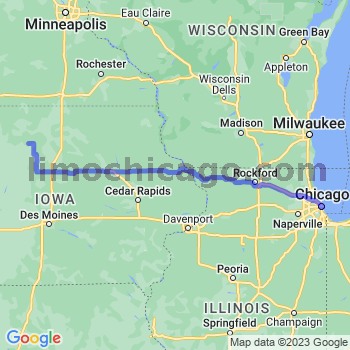 Travel from Lu Verne to Chicago Loop Limousine service to Chicago Loop