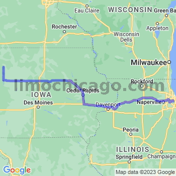 Travel from Sioux Rapids to Midway airport Limousine service to Midway airport (MDW)
