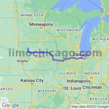 Travel from Sioux Rapids to Chicago Loop Limousine service to Chicago Loop