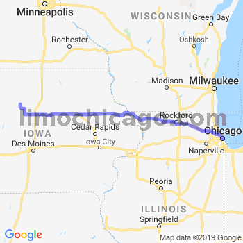 Travel from Thor to Chicago Loop Limousine service to Chicago Loop