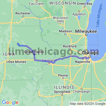 Travel from Aplington to Midway airport Limousine service to Midway airport (MDW)