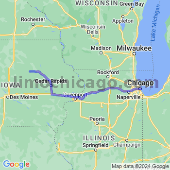 Travel from Dike to Chicago Loop Limousine service to Chicago Loop