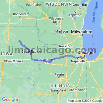 Travel from Shell Rock to Midway airport Limousine service to Midway airport (MDW)