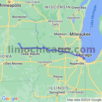 Travel from Shell Rock to Chicago Loop Limousine service to Chicago Loop