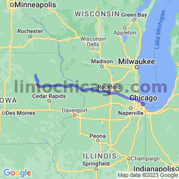 Travel from Tripoli to Chicago Loop Limousine service to Chicago Loop
