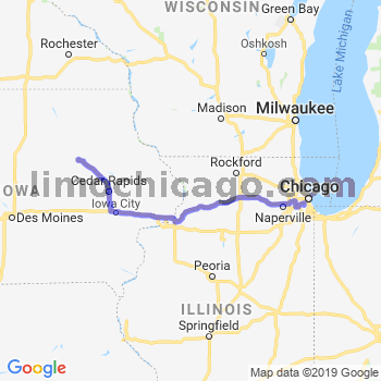 Travel from Evansdale to Midway airport Limousine service to Midway airport (MDW)