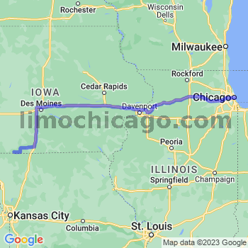 Travel from Blockton to Chicago Loop Limousine service to Chicago Loop
