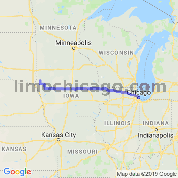 Travel from Maurice to Chicago Loop Limousine service to Chicago Loop
