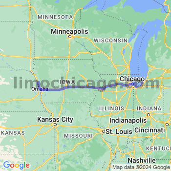Travel from Onawa to Chicago Loop Limousine service to Chicago Loop