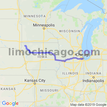 Travel from Boyden to Midway airport Limousine service to Midway airport (MDW)