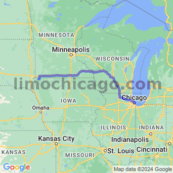 Travel from Rock Rapids to Chicago Loop Limousine service to Chicago Loop