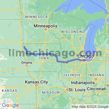 Travel from Rock Valley to Midway airport Limousine service to Midway airport (MDW)