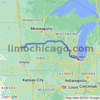 Travel from Rock Valley to Chicago Loop Limousine service to Chicago Loop