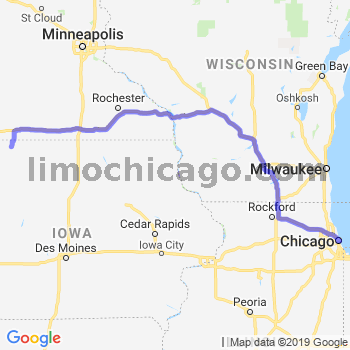 Travel from Estherville to Chicago Loop Limousine service to Chicago Loop