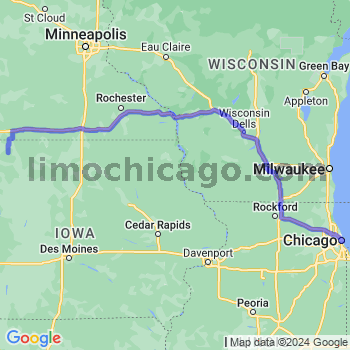 Travel from Terril to Chicago Loop Limousine service to Chicago Loop