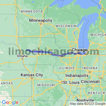 Travel from Kiron to Chicago Loop Limousine service to Chicago Loop