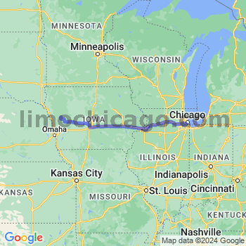 Travel from Ricketts to Midway airport Limousine service to Midway airport (MDW)