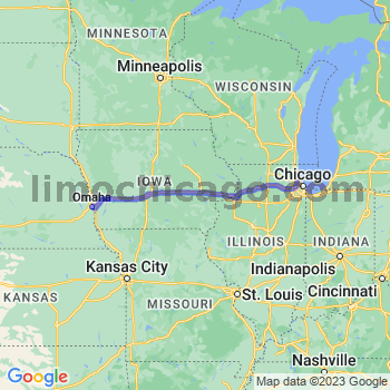 Travel from Carter Lake to O'Hare airport Limousine service to O'Hare airport (ORD)