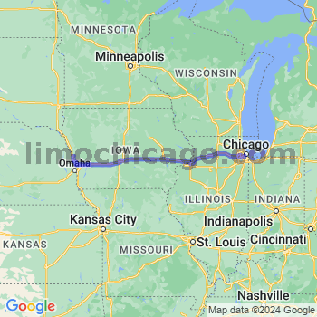 Travel from Little Sioux to Midway airport Limousine service to Midway airport (MDW)