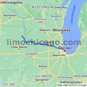 Travel from Elkader to Chicago Loop Limousine service to Chicago Loop